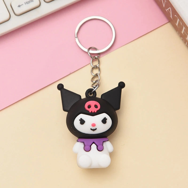 Sanrio Kawaii Kuromi & Hello Kitty Doll Keychain - Image 5