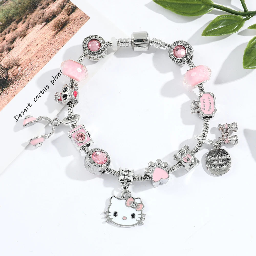 Sanrio Hello Kitty Crystal Beads Bracelet - Image 3