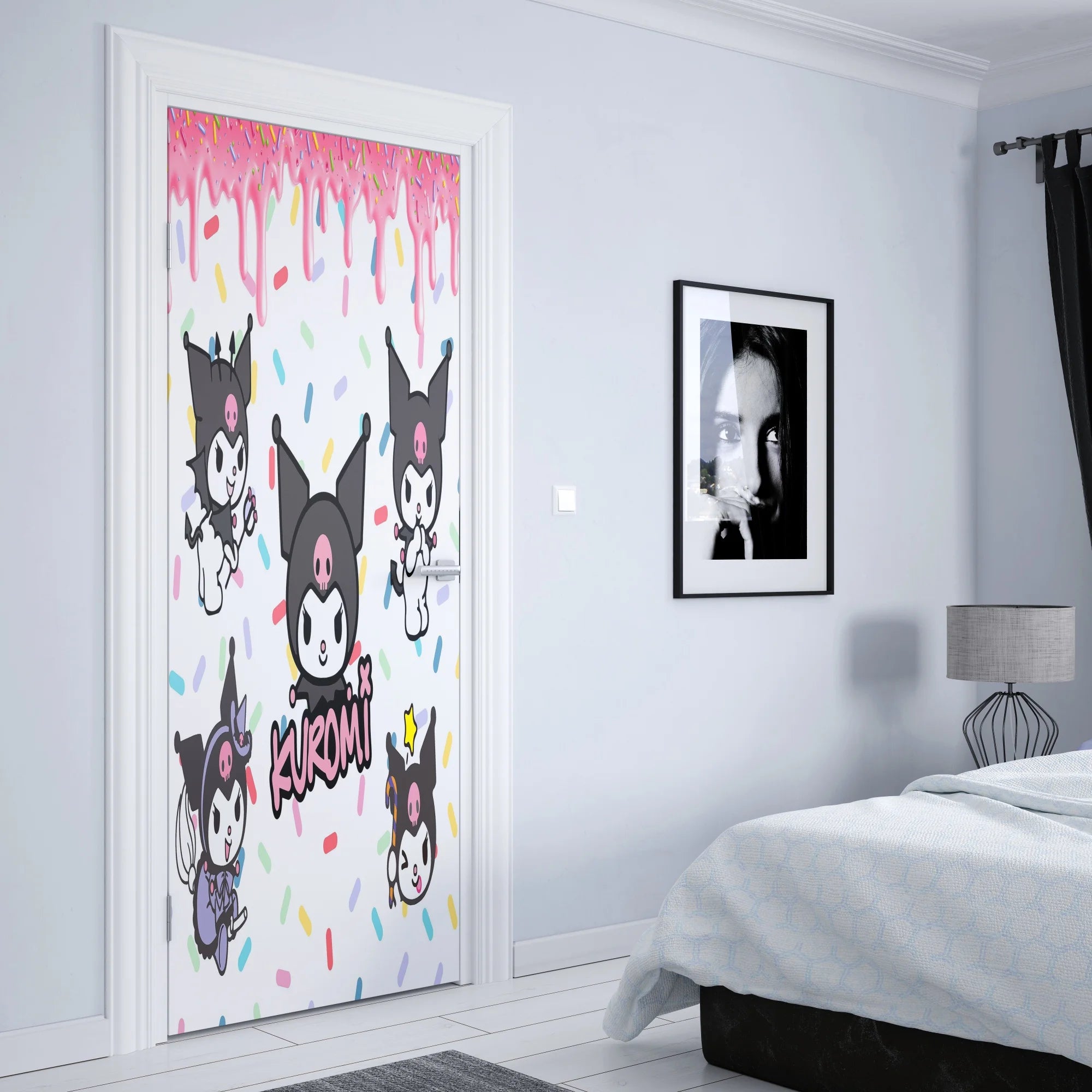 Kawaii Sanrio Anime Wall Sticker - Image 33