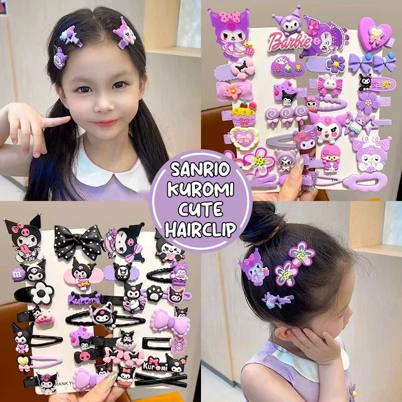14pcs Sanrio Kuromi Cute Hairclips - Image 6
