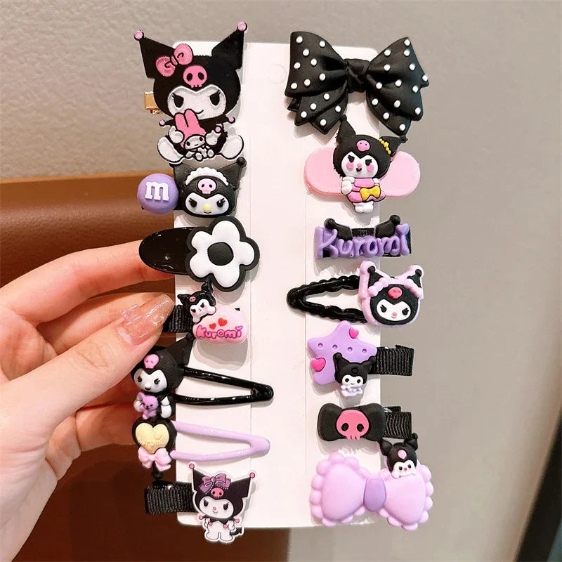 14pcs Sanrio Kuromi Cute Hairclips - Image 7