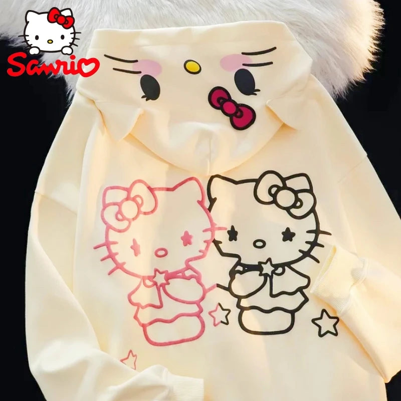Sanrio Kawaii Hello Kitty Hoodie Sweater - Image 2