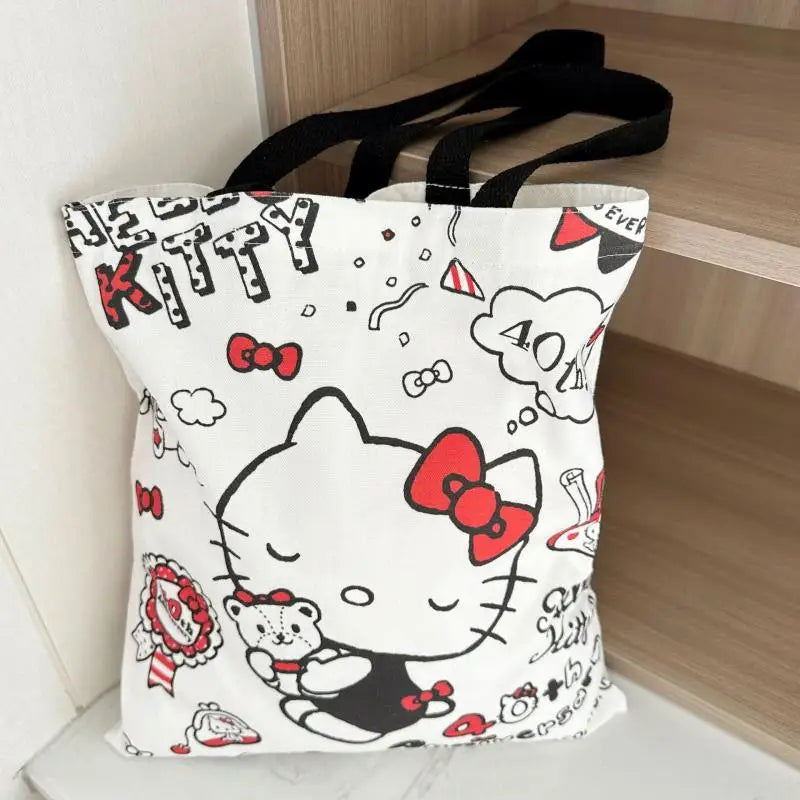 Anime Sanrio Hello Kitty Canvas Tote Bag - Image 6