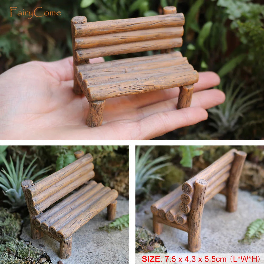 Miniature Fairy Garden Metal Table & Chairs Set - Image 50