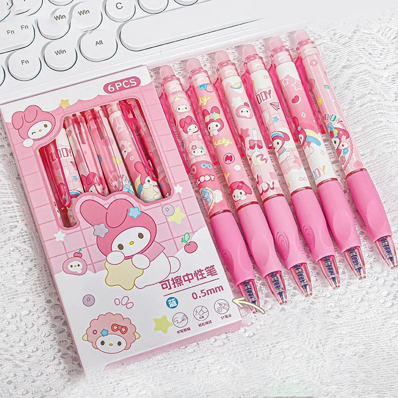 6pcs Sanrio Erasable Gel Pens - Image 8
