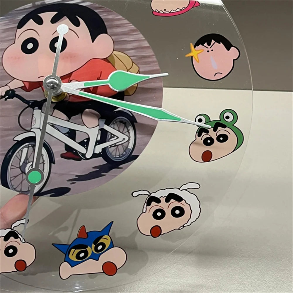 Kawaii Anime Crayon Shin-Chan Acrylic Clock - Image 2