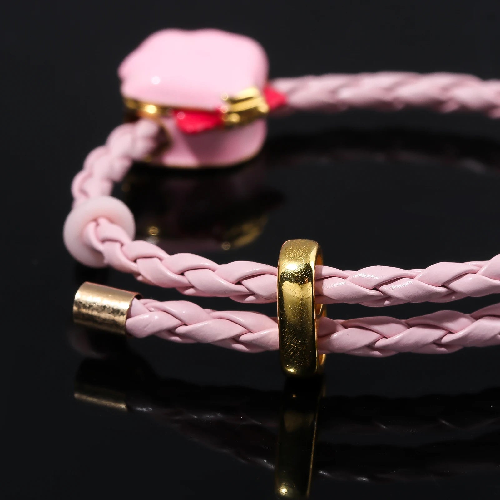 Mermaid Melody Pink Beaded Bracelet - Image 5