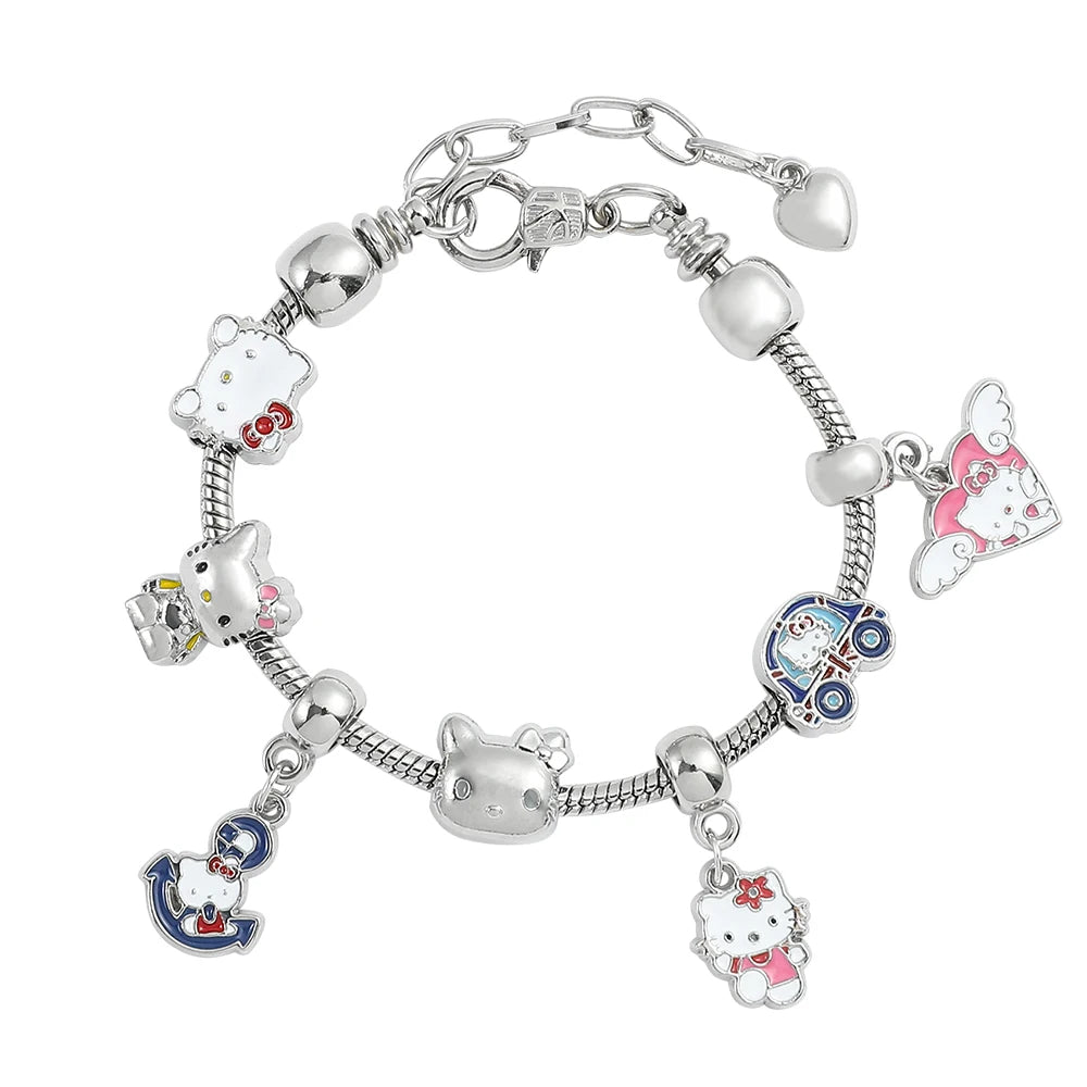 Hello Kitty Gold Plated Bracelets with Charms - Image 17