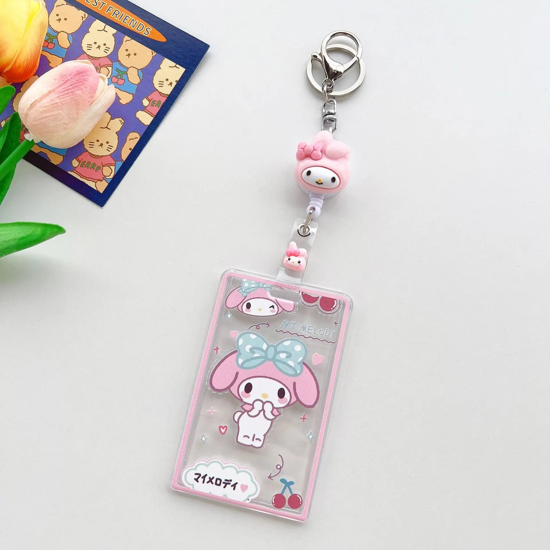 New Sanrio Hello Kitty Retractable Card Holder - Image 7