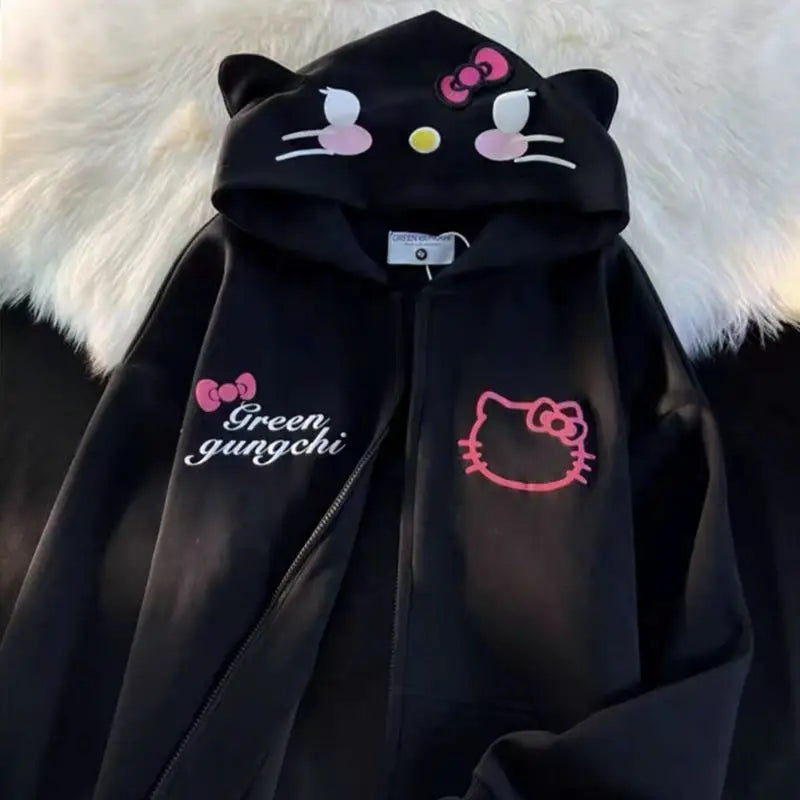 Sanrio Kawaii Hello Kitty Hoodie Sweater - Image 6