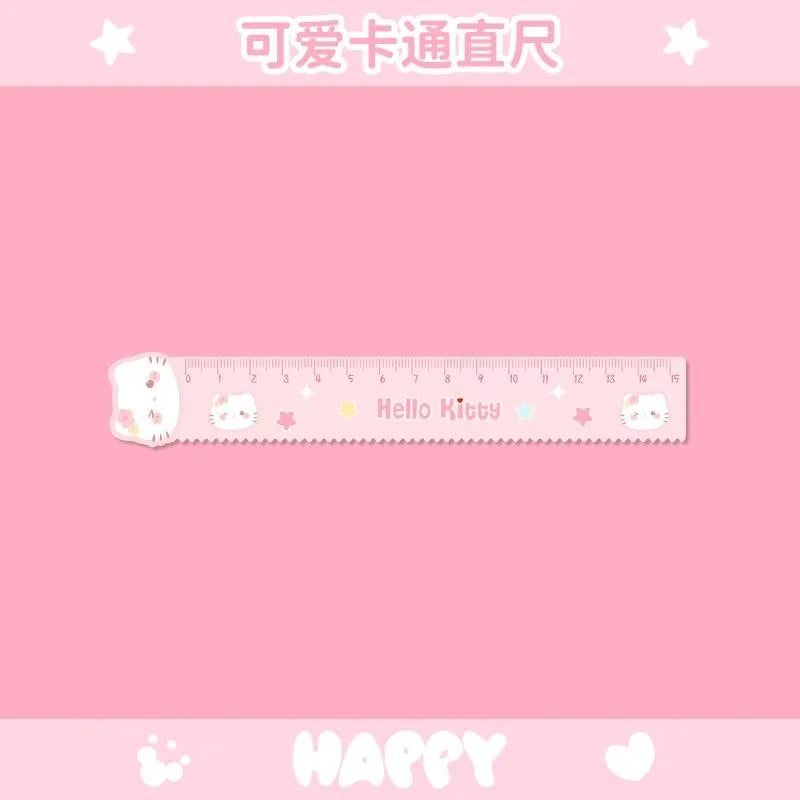 Sanrio Kuromi & Hello Kitty Multifunctional Acrylic Wave Ruler - Image 2