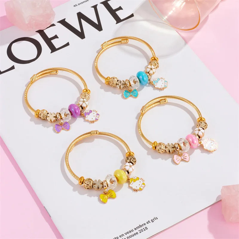 Sanrio Hello Kitty Bowknot Charm Bracelets - Image 2