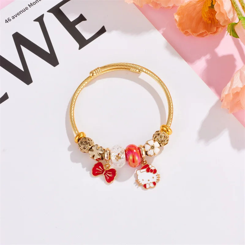 Sanrio Hello Kitty Bowknot Charm Bracelet - Image 6