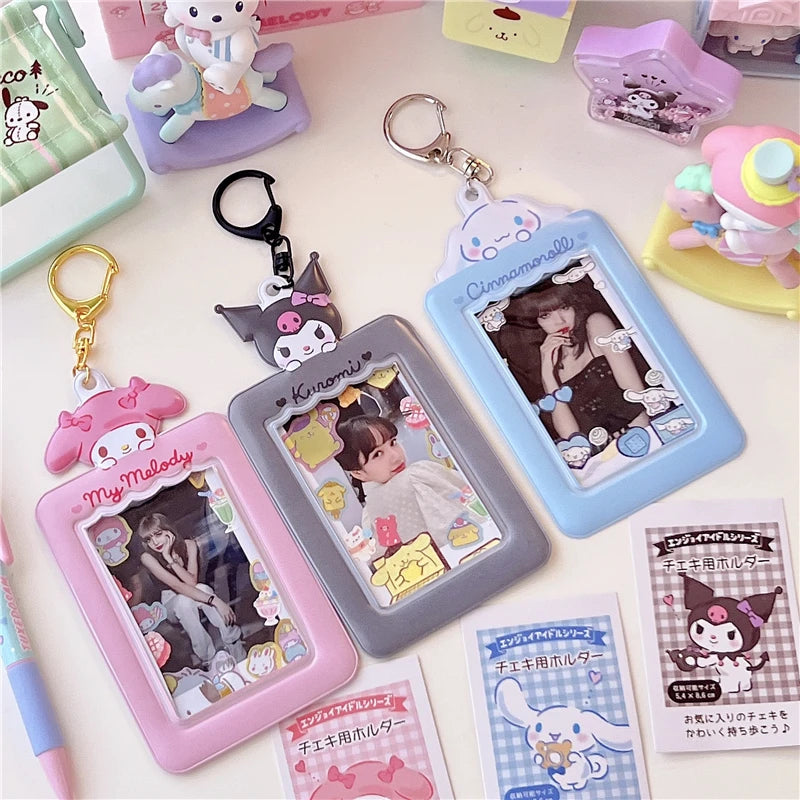 Kawaii Sanrio Hello Kitty Card Holder Keychain