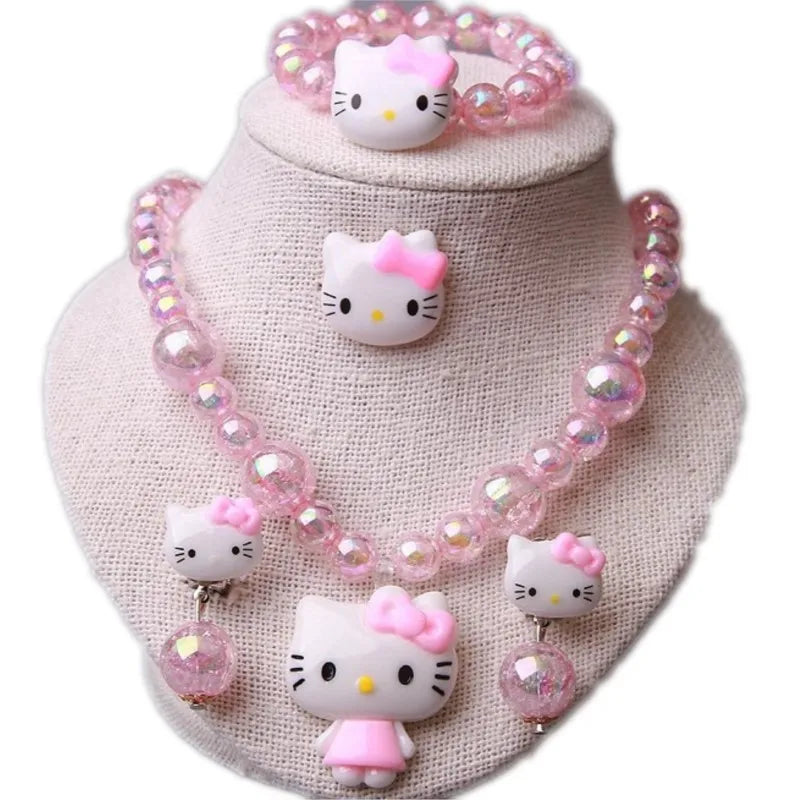 4PCS Sanrio Hello Kitty Jewelry & Hair Accessory Set - Image 6