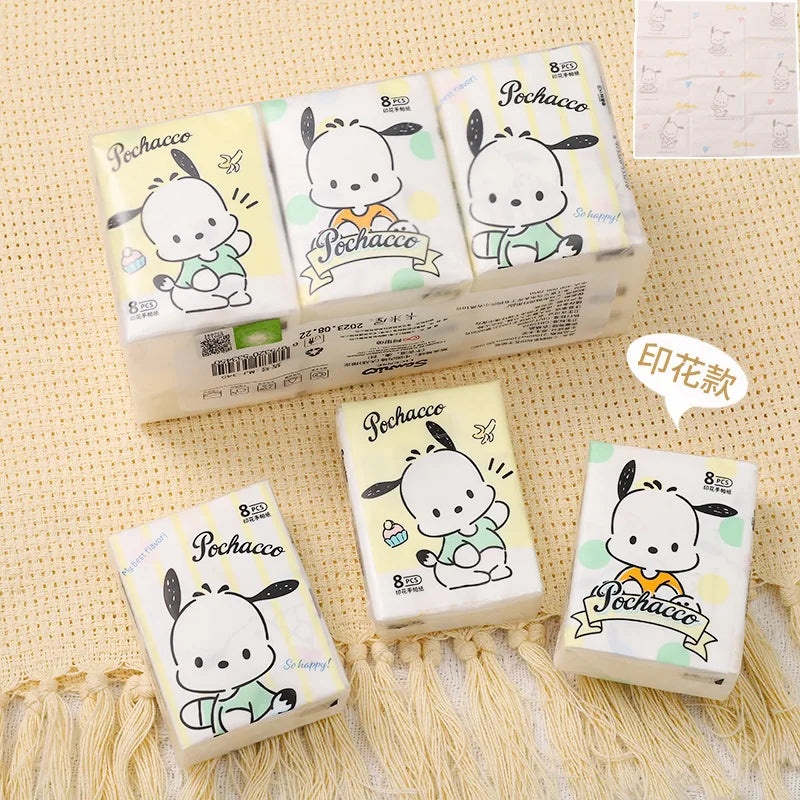 9pcs Hello Kitty & Sanrio Printed Tissue Handkerchief Set - Image 9