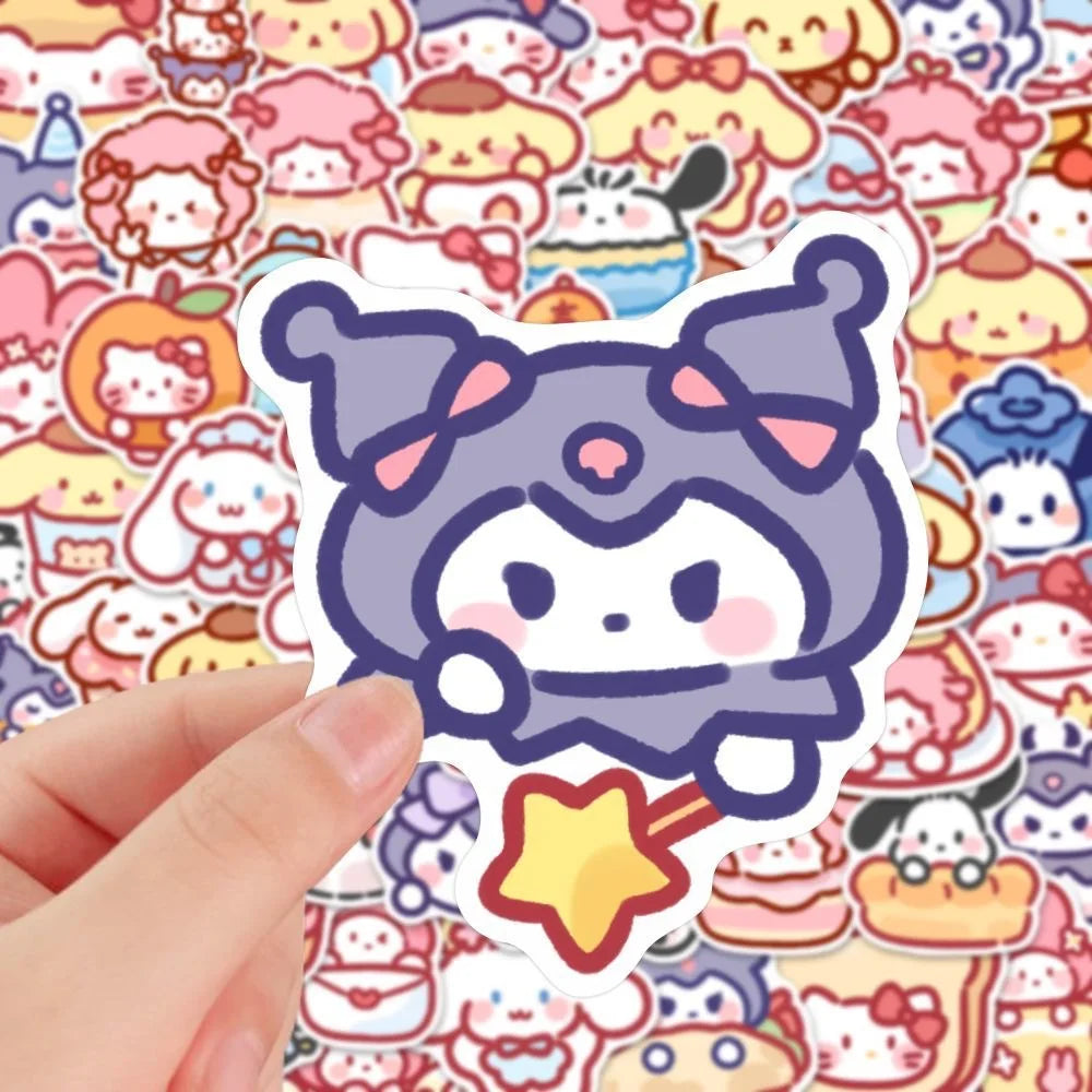 100pcs Cute Sanrio Cartoon Stickers - Image 3