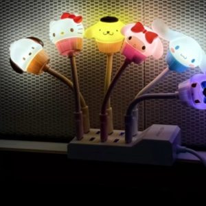 Sanrio Hello Kitty Cute Cartoon Bedroom Dessert Cake Cup Nightlight