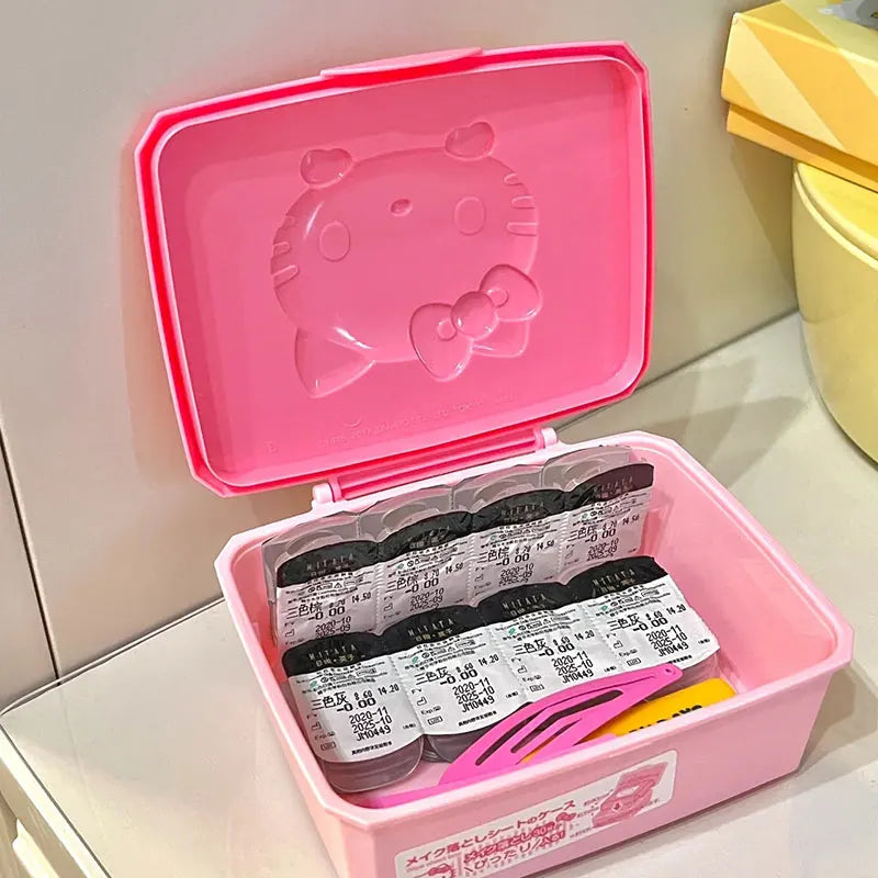 Portable Hello Kitty & My Melody Jewelry Storage Box - Image 3