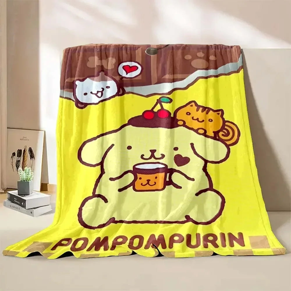 Japanese Pompom Purin Cartoon Blanket - Image 17