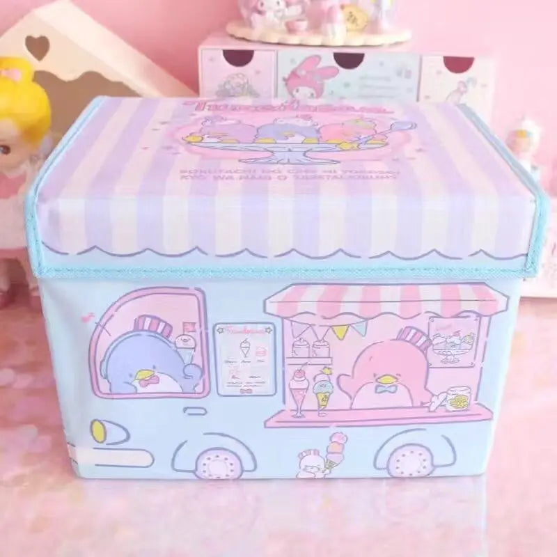 Cute Sanrio Cinnamoroll My Melody Cartoon Desktop Storage Box - Image 20
