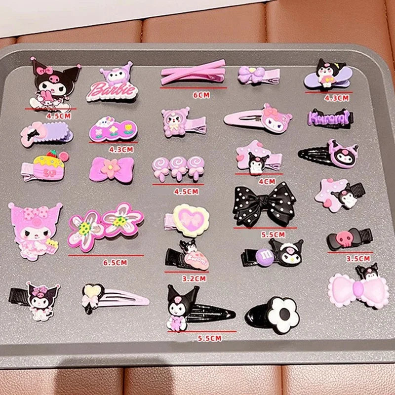 14pcs Sanrio Kuromi Cute Hairclips - Image 5