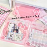 10PCS Kawaii Hello Kitty Necklace Jewelry Storage Bags