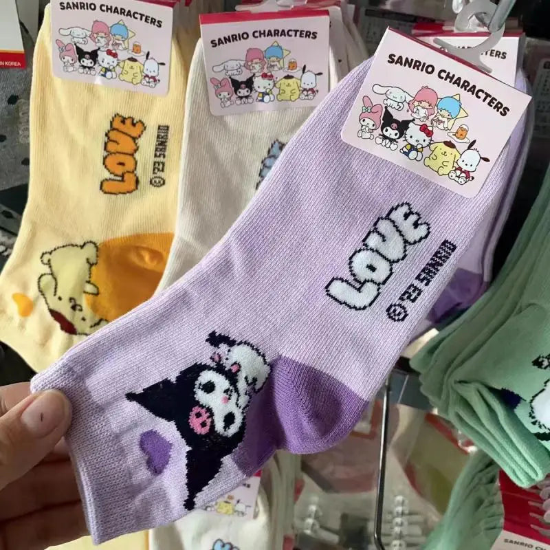Sanrio Cute Cotton Mid-Calf Socks - Image 2