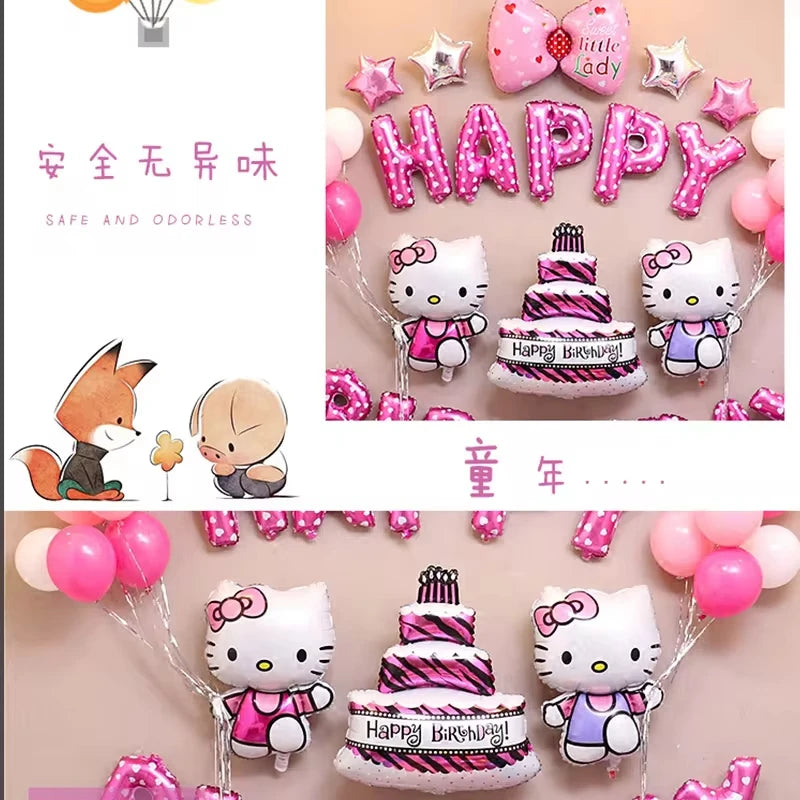 Cute Sanrio Hello Kitty Party Balloon Set - Image 3