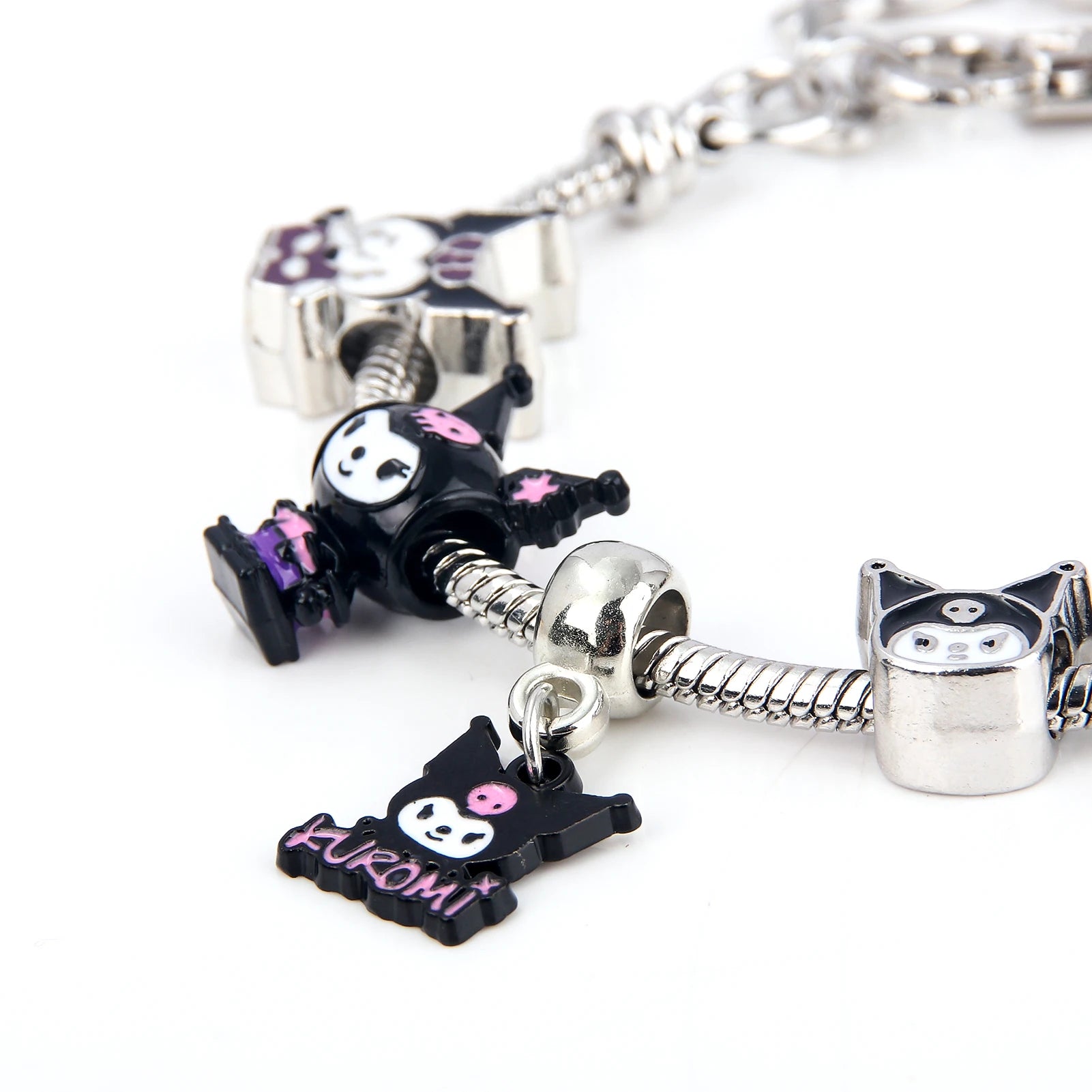 Kawaii Sanrio Pink Hello Kitty & Melody Bracelet - Image 3