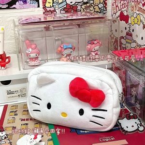 Hello Kitty & Pochacco Plush Pencil Case