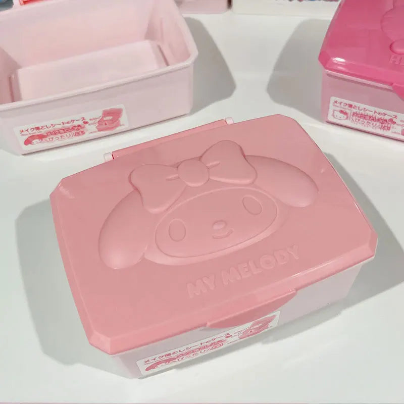 Portable Hello Kitty & My Melody Jewelry Storage Box - Image 6