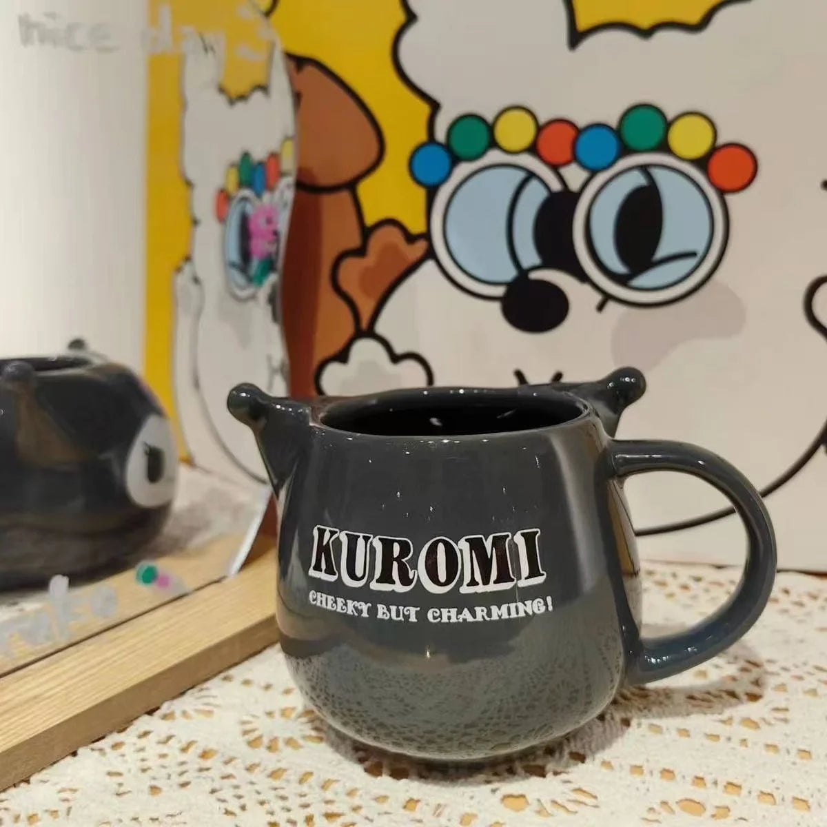 Cartoon Sanrio Kuromi & Hello Kitty Ceramic Mug - Image 3