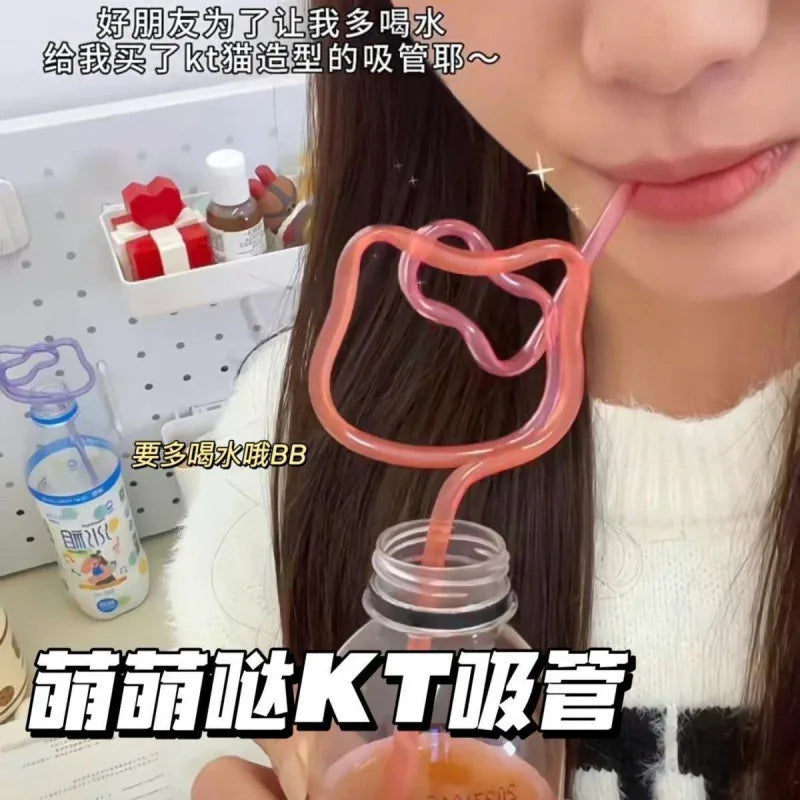 Sanrio Kitty Colorful Straw Set - Image 4