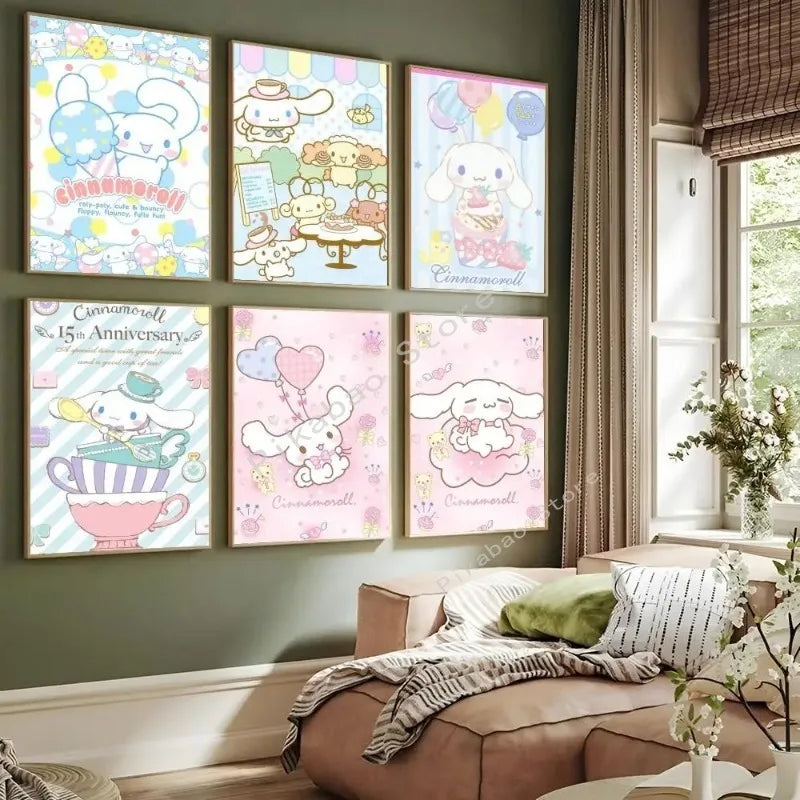 MINISO Cartoon Cute Dog Canvas Poster