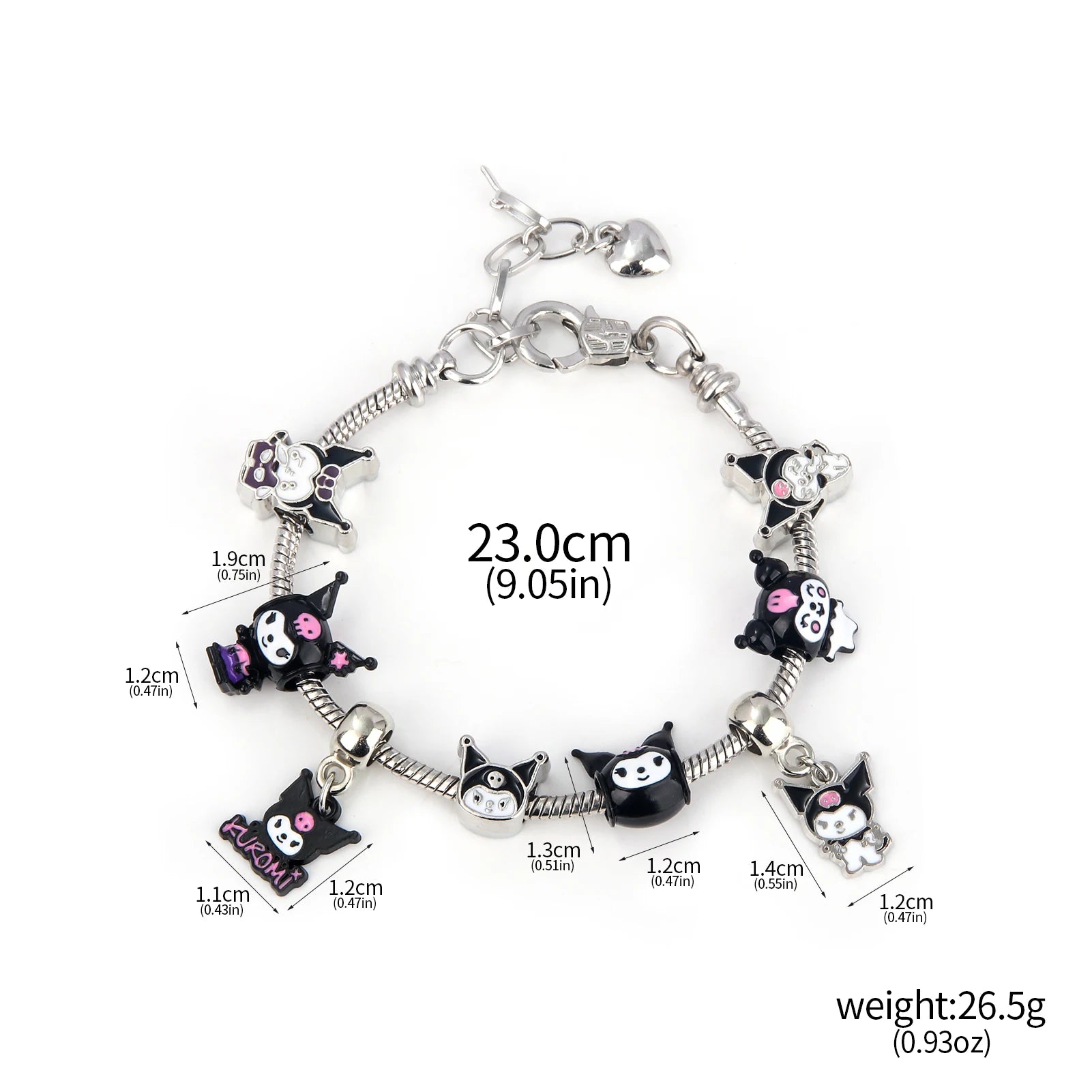 Kawaii Sanrio Pink Hello Kitty & Melody Bracelet - Image 6