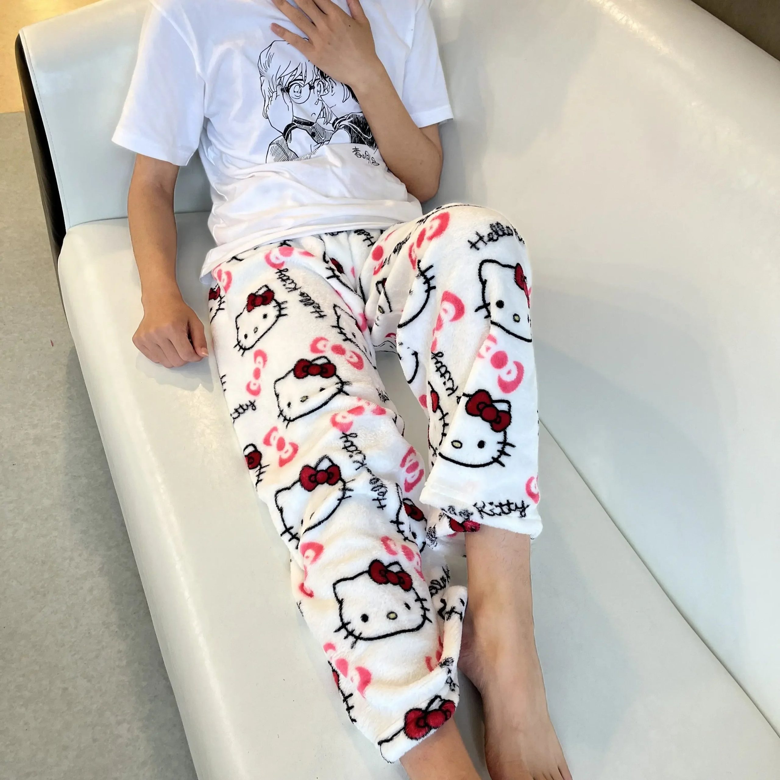 2025 Sanrio Hello Kitty Halloween Flannel Pajama Trousers - Image 5