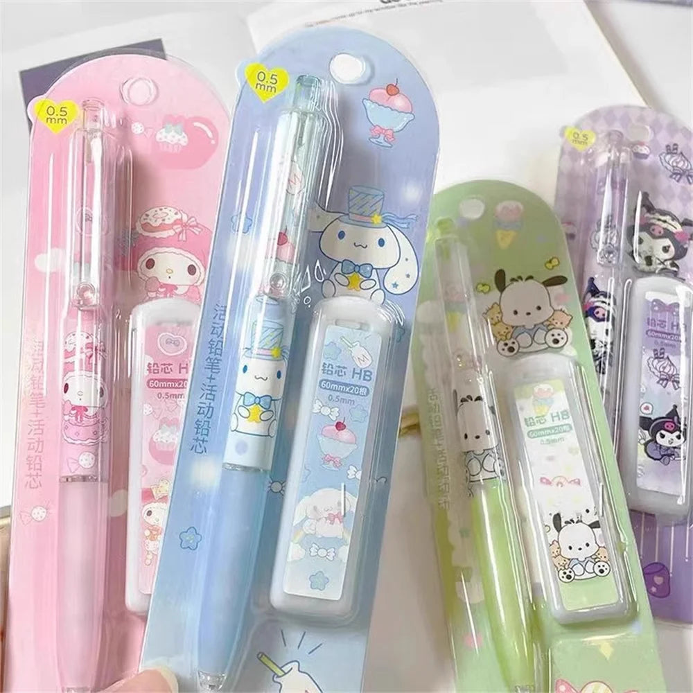 Sanrio Cartoon Mechanical Pencil Set