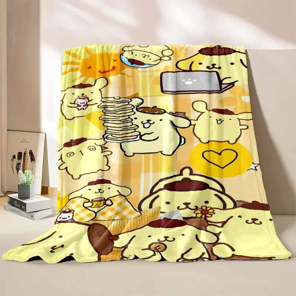Japanese Pompom Purin Cartoon Blanket