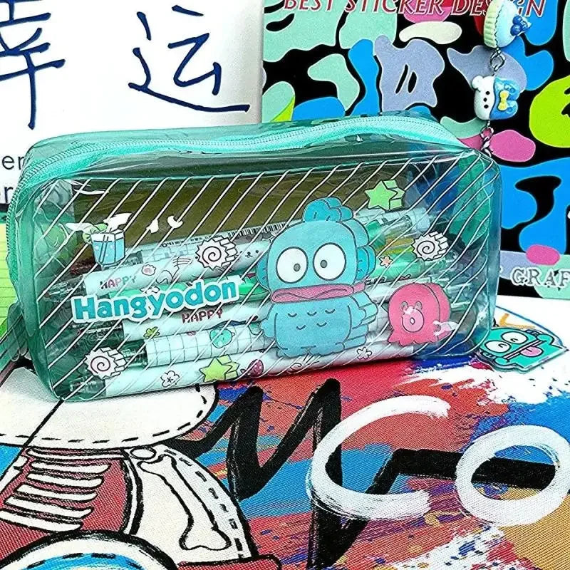 Sanrio Anime Hangyodon Transparent Pencil Case - Image 3
