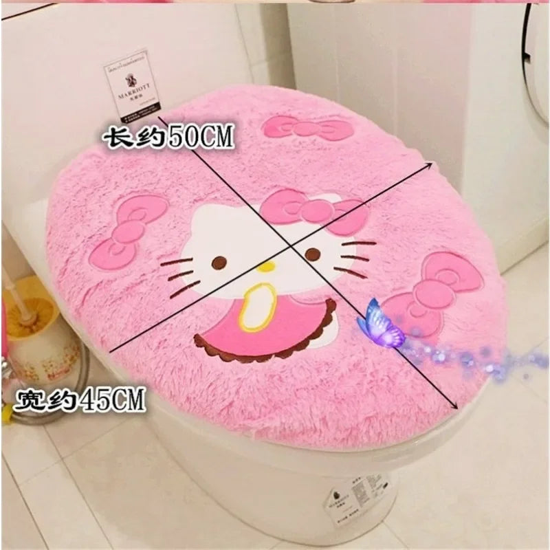 Sanrio Hello Kitty Toilet Seat Cushion 3-Piece Set - Image 3