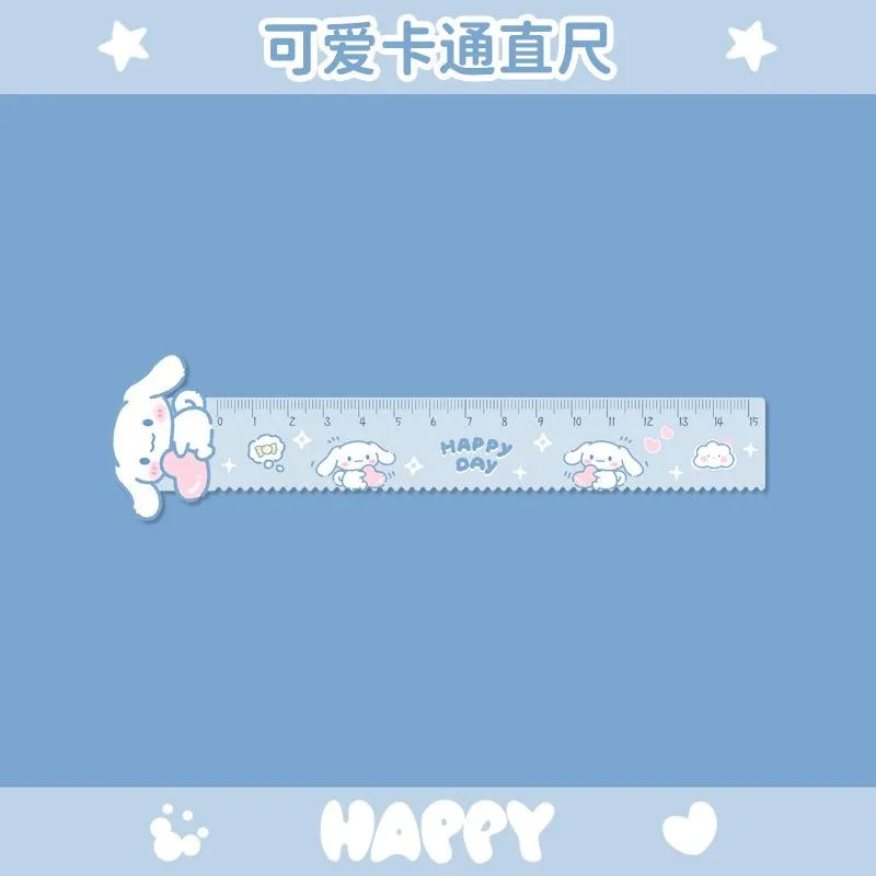Sanrio Kuromi & Hello Kitty Multifunctional Acrylic Wave Ruler - Image 3