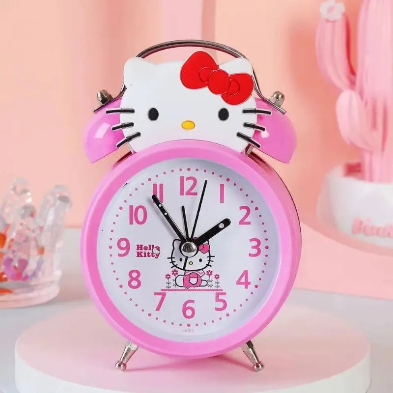 Hello Kitty Anime Peripheral Cartoon Silent Ring Alarm Clock - Image 4