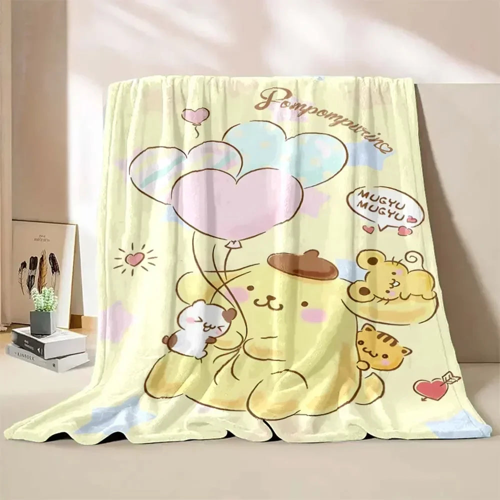 Japanese Pompom Purin Cartoon Blanket - Image 15