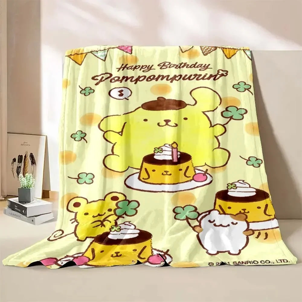 Japanese Pompom Purin Cartoon Blanket - Image 8