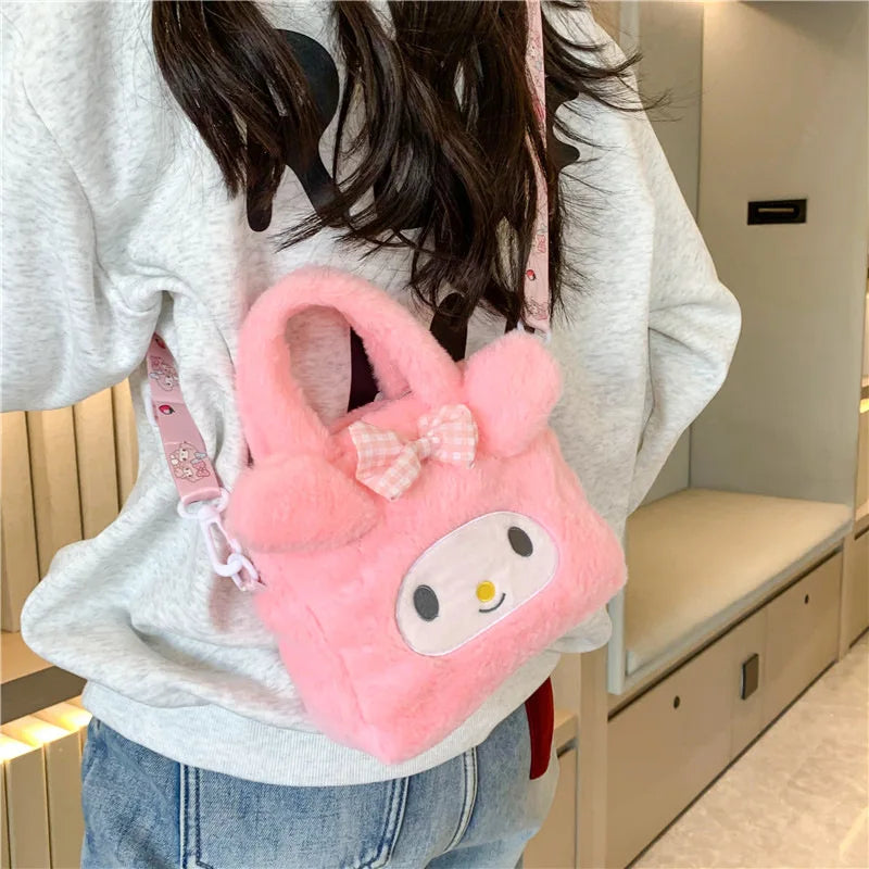 Kawaii Sanrio Plush Crossbody Bag - Image 4