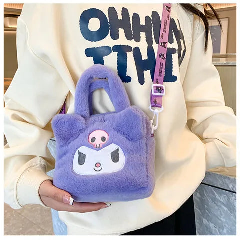 Kawaii Sanrio Plush Crossbody Bag - Image 5