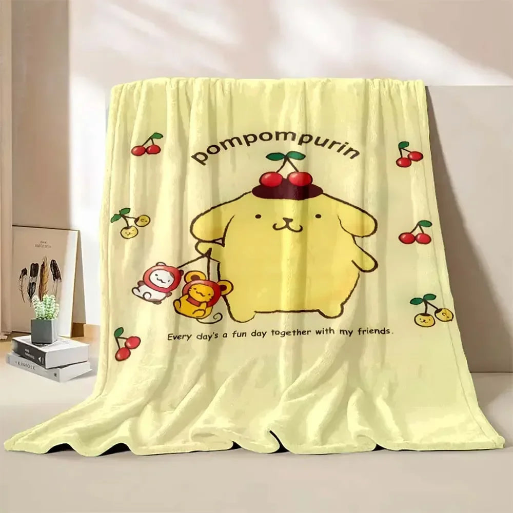 Japanese Pompom Purin Cartoon Blanket - Image 4