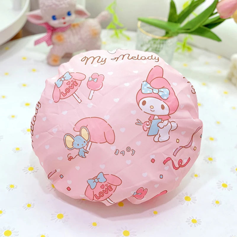 Sanrio Hello Kitty Double-Layer Thickened Large Adult Shower Cap - Image 14