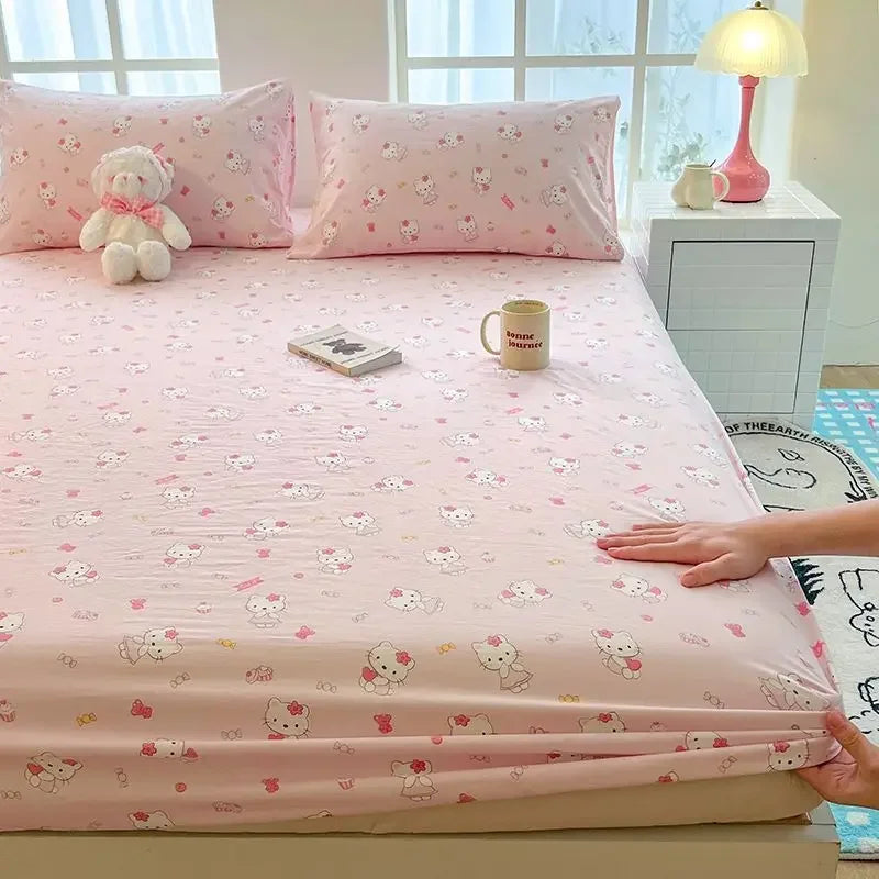 Sanrio Hello Kitty Washed Cotton Bed Cover & Pillow Cover Set - Image 2